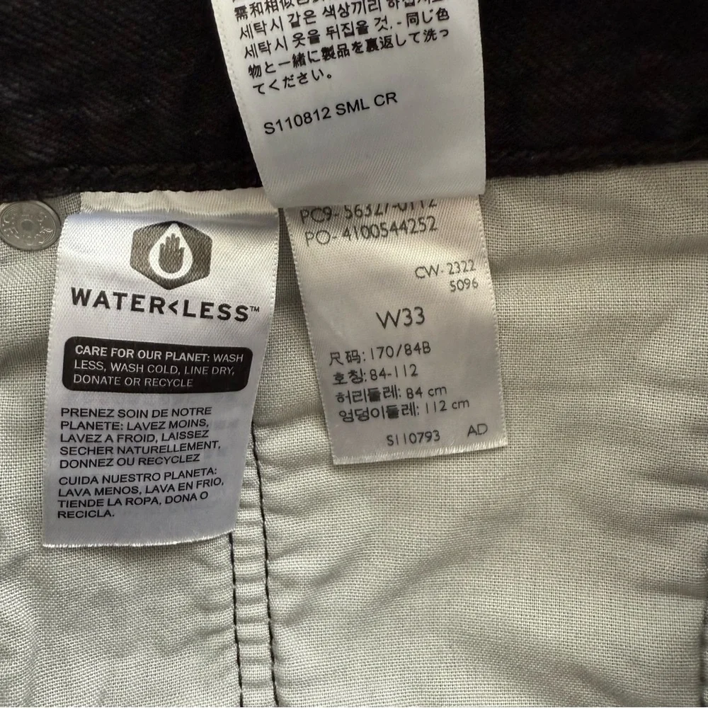 Levi's‎ Womens 501 Original short Lunar Black Size 33